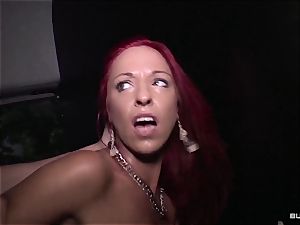 booties Bus - kinky German red-haired in wild bus smash