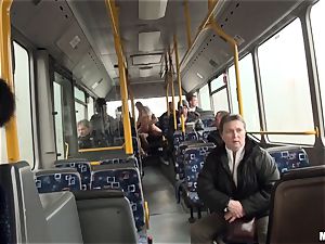 Lindsey Olsen pulverizes her boy on a public bus